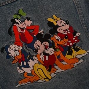 Disney Jean Jacket with Colorful Cartoon Characters